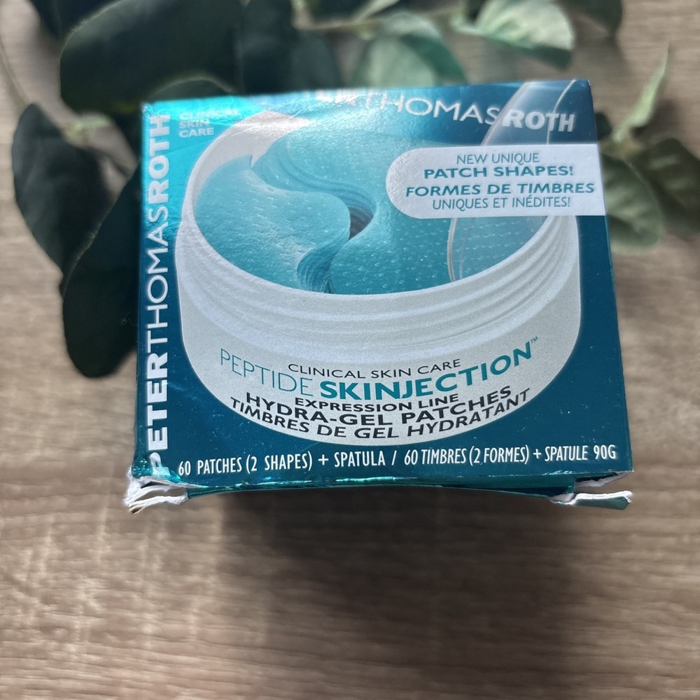 Peter Thomas Roth Peptide Skinjection Hydra-Gel Eye Patches 60 Cts New in Box